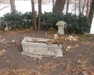 Cement rectangle planter $75.00