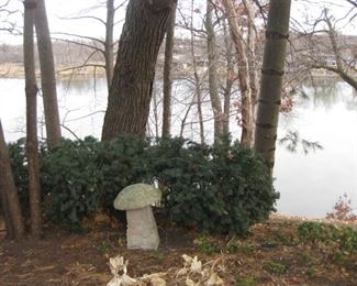 Cement garden mushroom $75.00