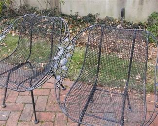 Wire Mesh Patio chairs $ 150.00 pr.