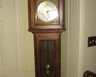 Hand carved clock with chime 72"h x 16"w x 12"d $275.00