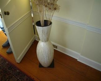 White/Pearl Mosaic 30" floor Vase -stunning! $ 150.00