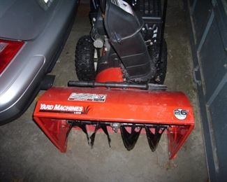 "Yard Master" snow blower 26" $375.00-running!
