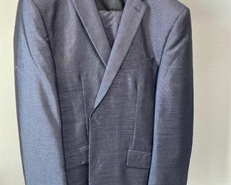 Blue Gulliano Couture 3 Piece Wool Suit 42R