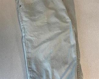 Levis Brushed Denim Pants Jeans Pale Grey Blue