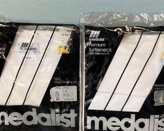 Medalist White Premium Turtleneck Thermal Pants NEW