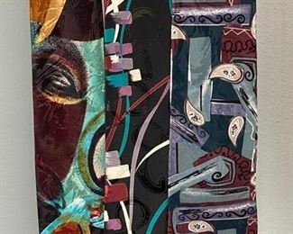 Set of 3 Colorful Graphic Abstract Design Neckties