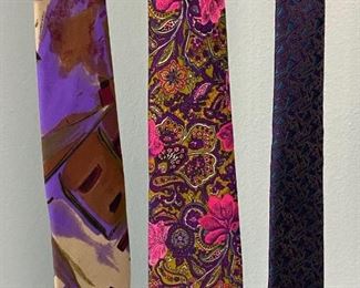 Set of 3 Shades of Purple Neckties