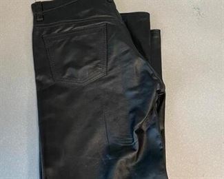 Unbranded Black Leather Motorcycle Pants