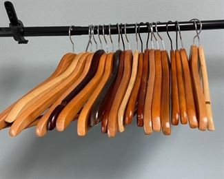 Wood Clothes Suit Jacket Pants Hanger Lot