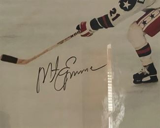 Mike Eruzione  Signed US Olympics Hockey Photo
