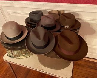 1940s vintage Men's Has, Stetson and more with original Boxes