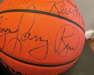 Boston Celtics Signed Basketball Larry Bird, Bill Walton KC Jone Robert Parish, Kevin McHale and more Authenticated