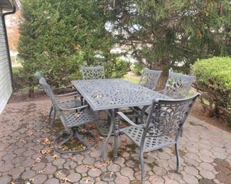 Wrought iron patio set