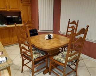 Kitchen table with four chairs