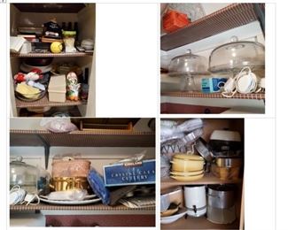 Paper products, servingware, small kitchen electronics