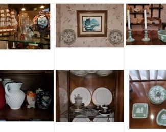More display pieces and Wedgwood