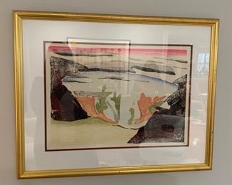 5. Abstract Lithograph Signed & Numbered by Diana Lucas Hinds, 4/4 (24" x 20")