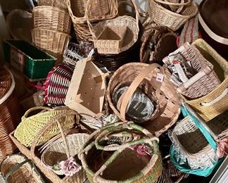 A mountain of baskets