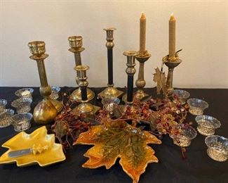 030 Candleholders And Fall Decor