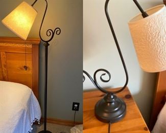 132 Matching Metal Floor and Table Lamps