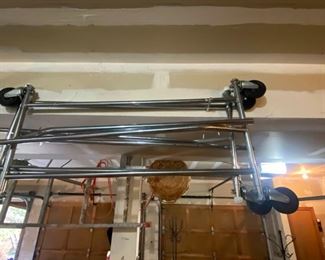 345 Metal Garment Carts Pair