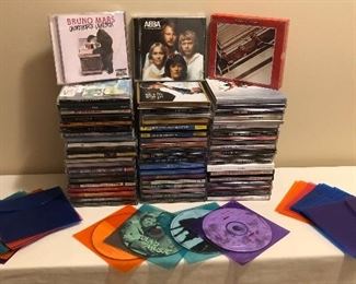 Musical CD Collection & Sleeves (ALL CASES ARE FULL)
