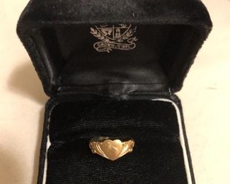 14K Gold Heart Ring (1.5 Grams)