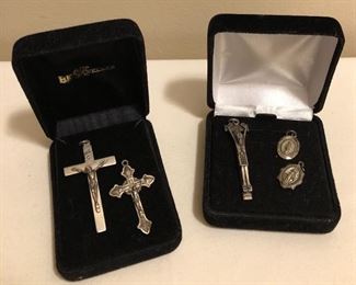 Sterling Silver Religious Medals (19.9 Grams)