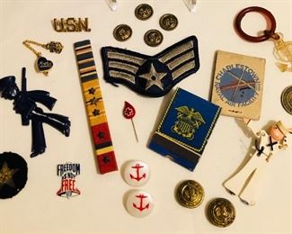 Vintage Military Jewelry & Trinkets
