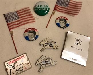 Vintage Political Buttons & Trinkets 