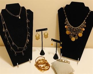 Goldtone Fashion Jewelry Collection Lot 3 