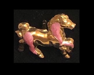 14K Italian Gold Horse Stud Pin (0.6 Grams) 