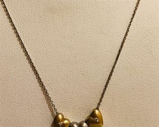 14K Gold Heart Necklace (3.5 Grams) 