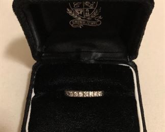 18K Italian Gold Diamond Ring (1.5 Grams) 