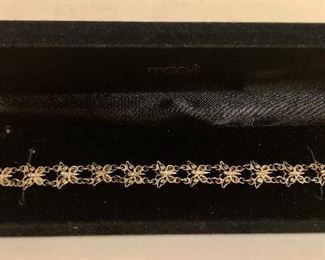 Silver Vintage Butterfly Bracelet (8.4 Grams) 