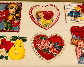 Vintage 1950s Valentines Day Cards Lot 1 