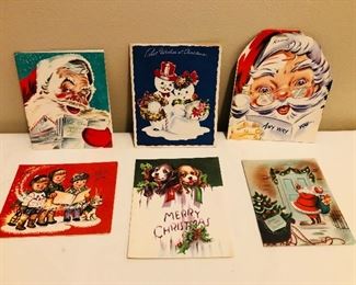 Vintage 1950s Christmas Cards Lot 1 