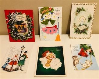 Vintage 1950/60s Christmas Cards Lot 3 