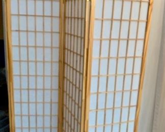 #24 & #25- 2 Japanese rice paper screens- 4 panels each- each panel is 70 x 17- $60 EACH screen