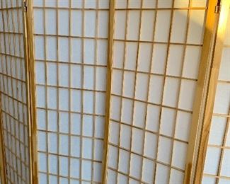 #24 & #25- 2 Japanese rice paper screens- 4 panels each- each panel is 70 x 17- $60 EACH screen