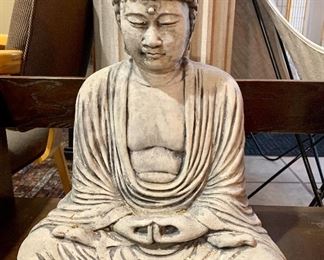 #18- Heavy concrete buddha statue- 18t x 14w- $60