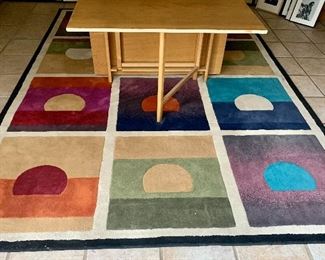 #16- Oriental Weavers Andy Warhol Pop Abstract Suns area rug- 11.2 x 7.1- $300