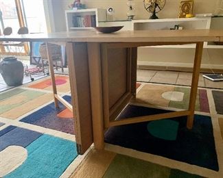 #15- Original Bruno Mathsson "Maria" Dining Table- Swedish drop leaf table, 1950s- $2600