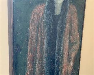 #2- Original painting- some flaking of paint - 25w x 49H- $400