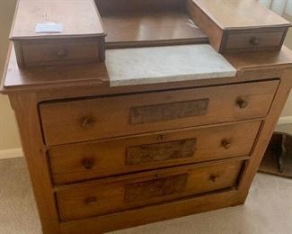 #56- Antique Dresser / Commode- 39 1/2 x 18 1/2d x 37t- $160