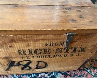 #52- Vintage shipping crate (coffee table)- 50w x 16d x `13 1/2t- $100