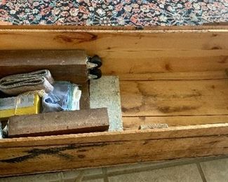 #52- Vintage shipping crate (coffee table)- 50w x 16d x `13 1/2t - $100