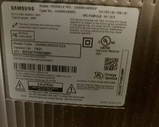 #48- 55" Samsung Curved screen HDTV- 3 HDMI- Model UN55KU650DF - $250