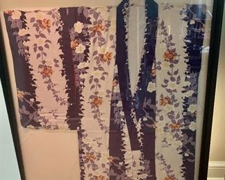 #44- framed Kimono- 42 1/2w x 47 1/2t- $400