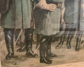 #31- Lee & His Generals- Copyright 1907- A.B. Graham Co. Lithograph- 29w x 18h- $160